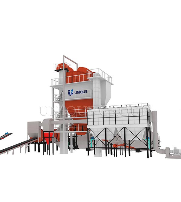 Mobile asphalt mixing plant