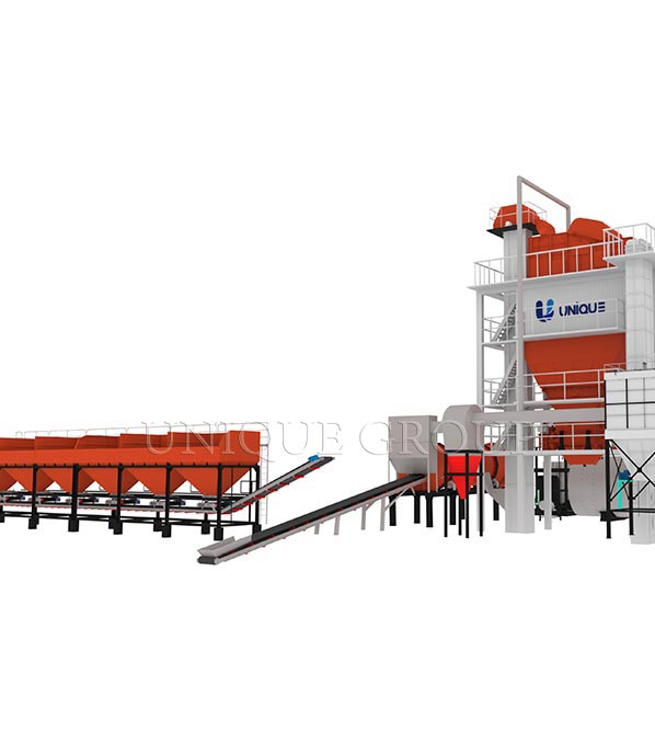 Mobile asphalt mixing plant