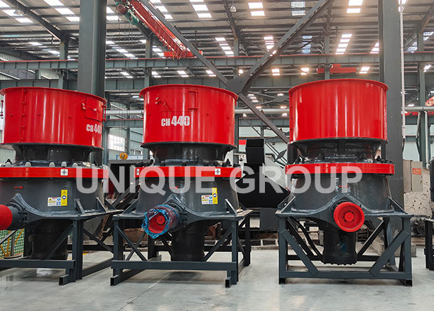 4 sets single-cylinder hydraulic cone crushers were completed