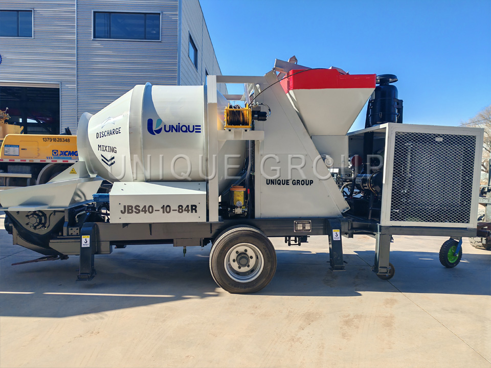 How Does The Concrete Mixer with Pump Work?